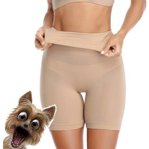 2020 Womens High Waist Non-slip Shaper Shorts Large Plus Size Shapewear Underwear Trainer Slimming Pants Panties with Silicone