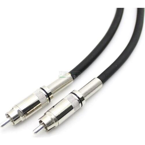 1Pcs microphone conversion cable RCA male to male connection DVD video fever audio YS366 plug custom line