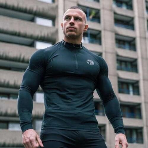 2021 tights mens tops quick-drying running shirts mens t-shirts long-sleeved compression shirts gym t-shirts fitness sports cy
