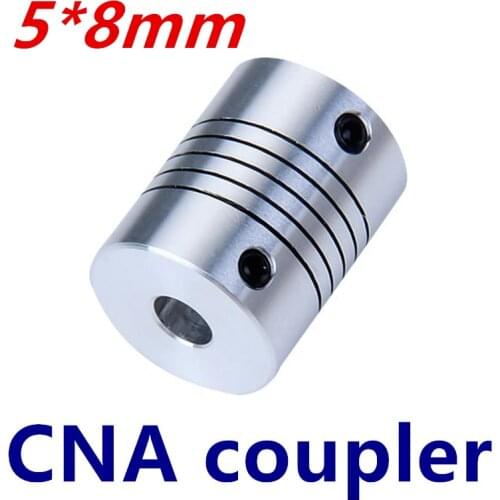 5x8mm 5x5mm CNC Motor Jaw Shaft Coupler 5mm To 8mm 5mm to 5mm Flexible Coupling OD 19x25mm 3 4 5 6 6.35 7 8 10mm