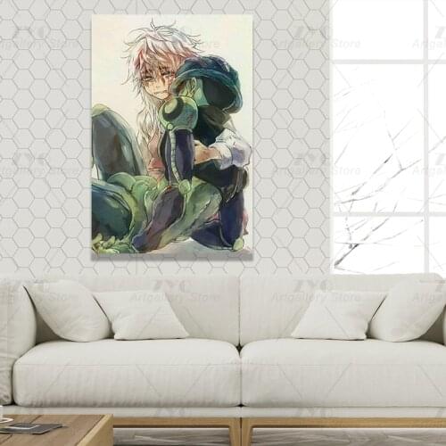 Anime Poster Hunter X Hunter Meruem And Komugi Poster Decorative Painting Canvas Wall Art Living Room Posters Bedroom Painting