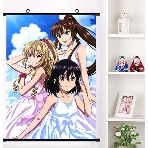 Anime Yukina Himeragi Strike the Blood Cosplay Wall Scroll Mural Poster Wall Hanging Poster Home Art Decoration dropshipping
