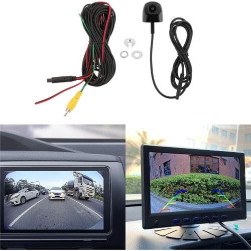 IP68 Car Backup Camera Digital Signal HD Night 140 Wide Angle Dash Cam for Monitor Driving Cars Mini Vehicle Dashboard