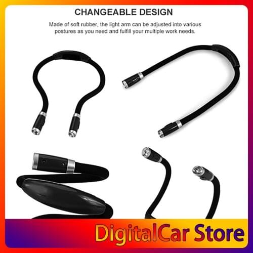 Flexible Adjustable LED Light Neck Book Night Lamp for Study Reading Drop shipping