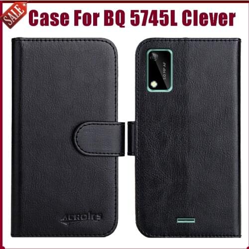 Hot! BQ 5745L Clever Case 5.7" Fashion 6 Colors Flip Soft Leather Wallet Protective Cover For BQ 5745L Clever Case Phone Bag