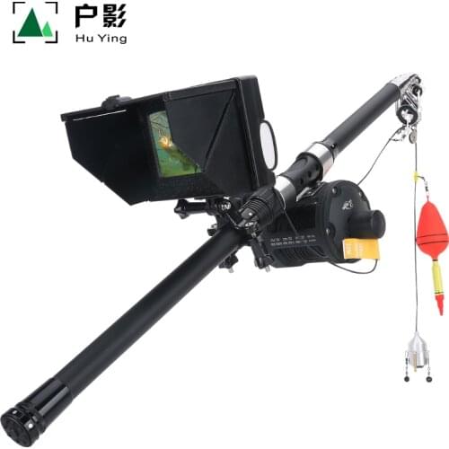 HUYIN 5 inch Underwater Fishing Finder Detector Camera Full AHD1080P Winter Ice Fishing 10 IR Infrared Lamp Night-Vision