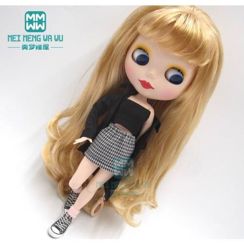 Clothes for doll fit 1/6 28-30cm blyth Azone OB23 OB24 short skirt, shirt Sportswear Girls gift