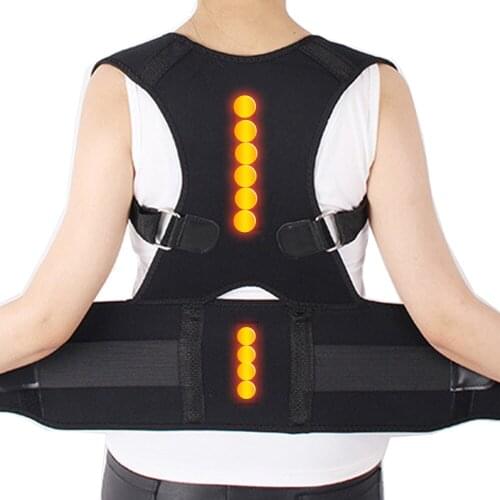 New Design Magnetic Therapy Shoulder Scoliosis Lower Back Brace Spine Support Belt Orthopedic Posture Correction Corset Women