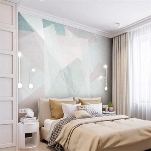 Custom Mural Wallpaper Hand Drawn Abstract Geometric Figures Background Wall Painting