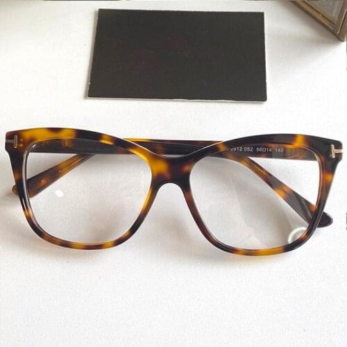 IVSTA TF5512 with Logo Top Quality Optical Frame Cat Eye Glasses Women Myopia Oversized Brand Prescription Glasses Pink with Box