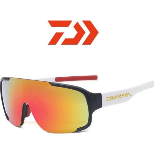 DAIWA Men Cycling Glasses UV400 MTB Bike Glasses Bicycle Running Fishing Sports Sunglasses Polarized Cycling Sunglasses Eyewear