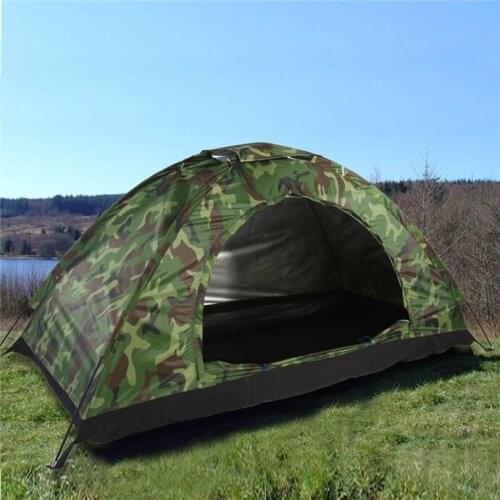 Tents Outdoor Camping Ultralight Camping Tent 4 Person Camouflage Nets 4 Season Portable Beach Tent Sun Shade Foldable Outdoor
