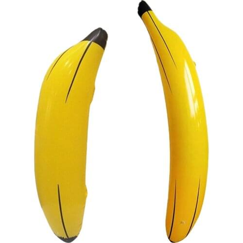 Durable PVC Yellow Infaltable Banana Waterproof for Dorm Pool Float