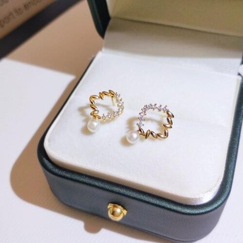 S925 Sterling Silver Diamonds Wedding Earrings for Women Cute Cartoon Fine Fashion Jewelry 925 Silver Engagement Earrings Women