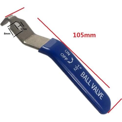 Stainless steel water pipe ball valve stem 3 / 4 blue handle