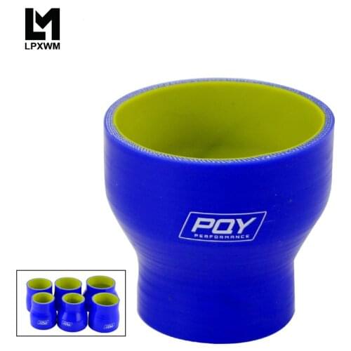 2\"-3\" 51mm-76mm Silicone Hose Straight Reducer Joiner Coupling Blue&yellow SH02030