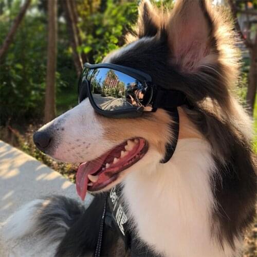 Pet Dog Sunglasses UV Protection Windproof Goggles Fashion Pet Dog Glasses For Medium Large Dog Accessories Supplies Pet Eyewear