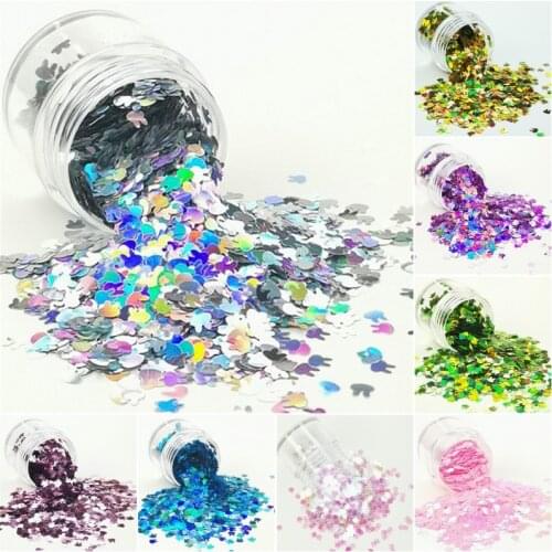 Ultrathin 4mm Rabbit Shape Glitter Sequins for Craft PET Paillettes for Nails Arts Manicure Wedding Christmas Decor Confetti 8g