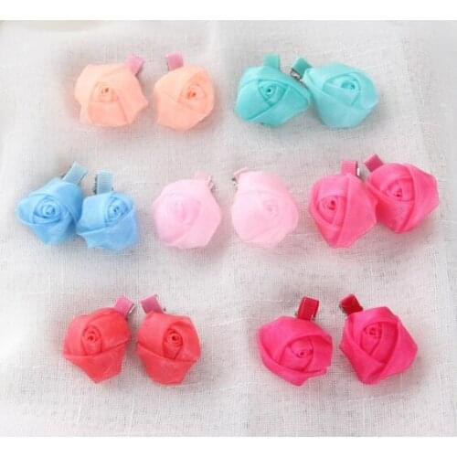 Pet Hairpin Fashion Cute Rose Pets Dog Hair Accessories Clips Pet Accessories