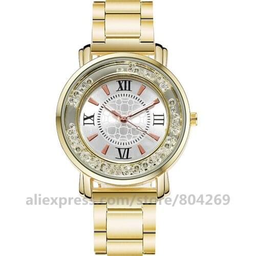 Wholesale Women Big Number Fashion Casual Luxury Quartz Womens Watches Alloy Dial Casual Bracelet Wristwatches