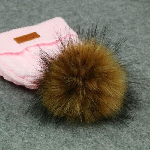 Winter Warm Baby Hat Fur Pompom Knitted Baby Girls Boys Hat Cap Infant Toddler Kids Hat Beanie Kids Children Caps Bonnet