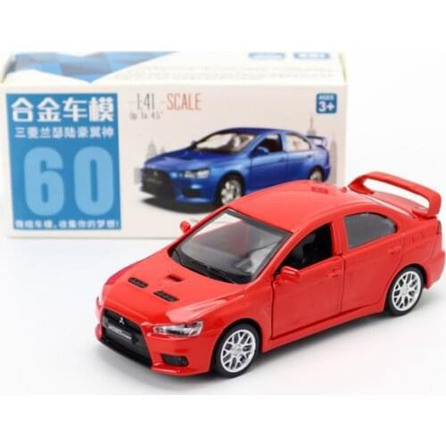 1:41 alloy back Lancer supercar model,boy educational toys,2-door car toys, collectible gifts,free shipping