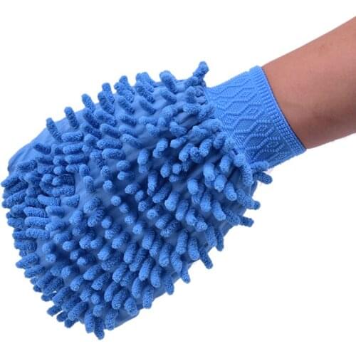 1Pc Color Car Wash Glove Ultrafine Fiber Chenille Microfiber Cleaning Washing Tool