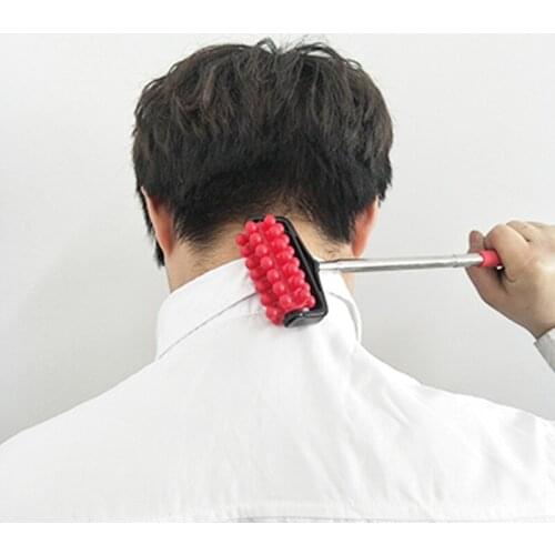 1pc Telescopic Handy Back Scratcher Adjustable Body Massage Relax Tool Stress Relief Office Stainless Steel Back Massager Roller