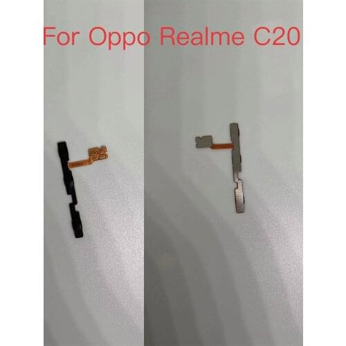 10pcs NEW For Oppo Realme C20 Power Volume Button Flex Cable Side Key Switch ON OFF Control Button Repair Part