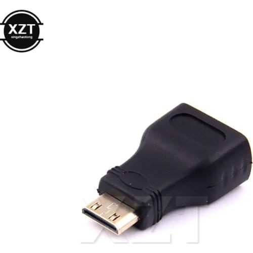 10pcs/Lot Mini HDMI-compatible to HDMI-compatible Adapter 1.4 3D Extension Adapter 1080P Converter for HDTV Tablet Camera