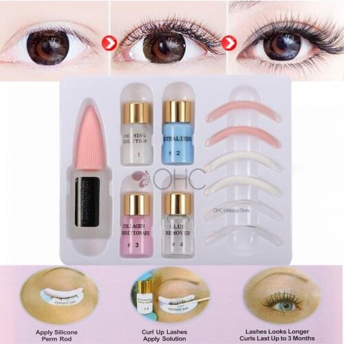 2Pcs/Set Lash Lift Kit Eyelash Perm Kit Curling False Eye Lash Extension Glue Eyelashes Perming Lashes Lifting Tools Wave Lotion