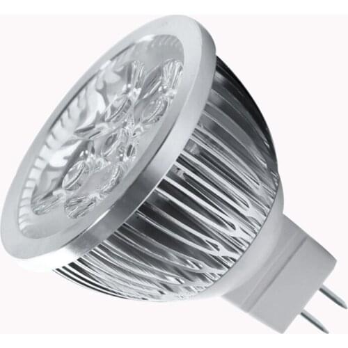 4W Dimmable MR16 LED Bulb/3200K Warm White LED Spotlight/50 Watt Equivalent Bi Pin GU5.3 Base/330 Lumen 60 Degree Beam Angle for