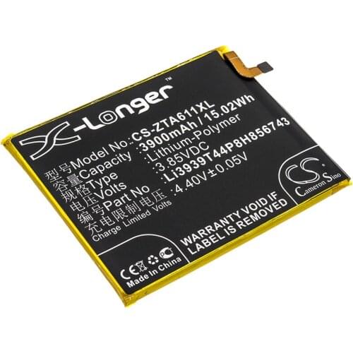 CS 3900mAh / 15.02Wh battery for ZTE Blade A6 Max Li3939T44P8H856743