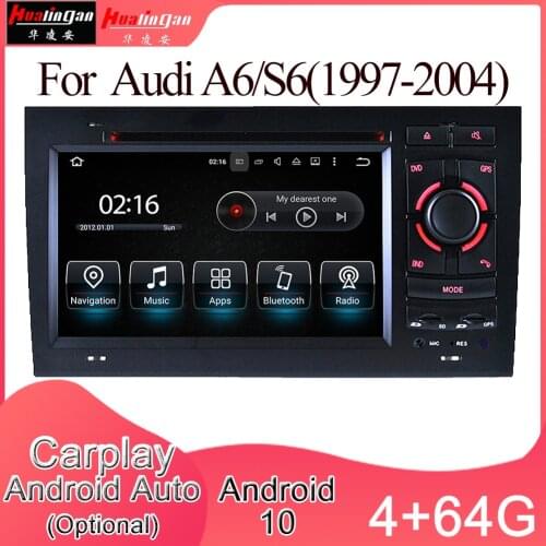 Hualingan For(8721)7"audiA6 S6 Android 10.0 Multimedia Car Stereo Bluetooth Usb Fm Aux Screen Mirroring Wifi hualingan