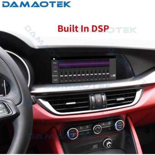DamaoTek Android 10.0 10.25'' 4+64G Car Radio Multimedia Player for Alfa Romeo Stelvio 2017-2018 Gps Navigation Wireless Carplay