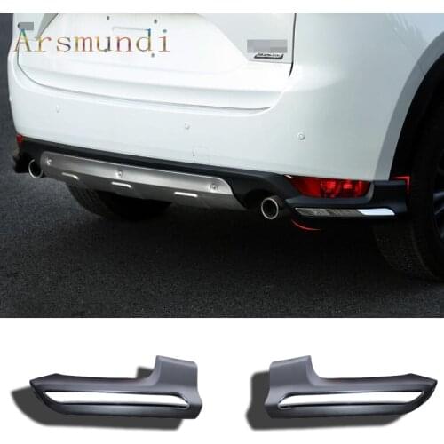 2pcs For Mazda CX-5 CX5 2017-2018 Rear bumper corner guard decorative cover Auto accessories