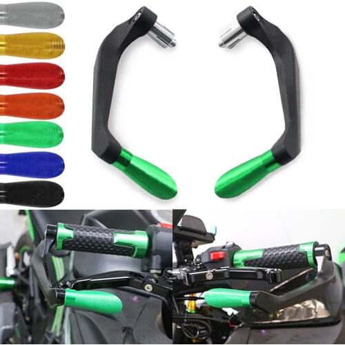 For KAWASAKI NINJA 250 300 400 650 650R 1000 ZX-6R ZX-10R Z1000 Z750 CNC Handlebar Grips Brake Clutch Levers Guard Protector