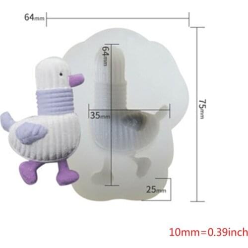 50LB Chocolate Candy Sugar Craft Gum Paste Mold Cake Decorating Tools Family Art Silicone Soap Mold Round Duck Shape Kitchen