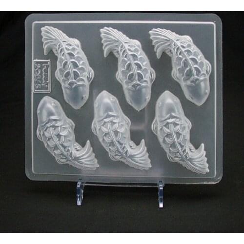 Baking tool six fish PP jelly mold goldfish Chocolate Mold pudding mold