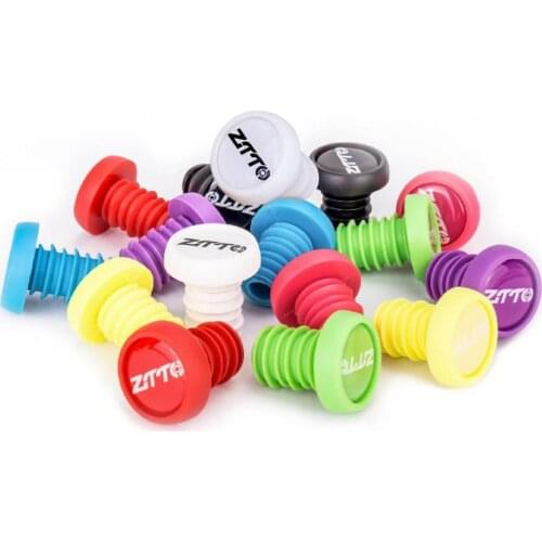 2Pcs Colorful Rubber Bicycle Grip Anti-slip Handlebar End Caps MTB Mountain Handle Bar Grip End Plugs for Road Mountain Bike