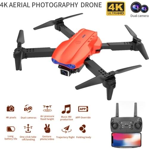 2021 New K3 Mini RC Drone 4K Dual HD Wide Angle Camera Profesional WIFI FPV Quadcopter Height Hold Foldable Helicopter Dron Toys