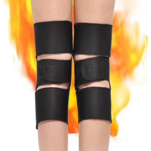 Best Hot Sale 1 Pair Tourmaline Health Care Magnetic Therapy Self-heating Knee Pads Fitness Sports Knee Support EK-New