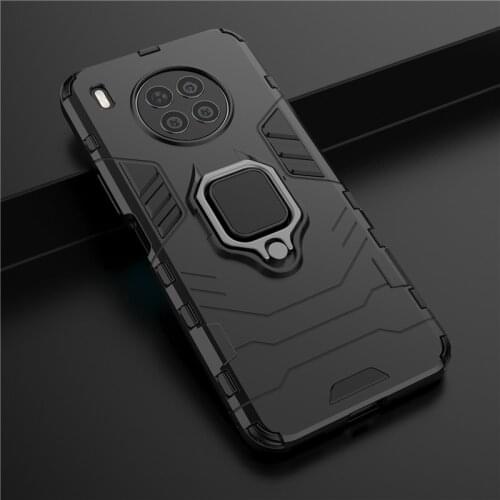 Magnetic Metal Ring Stand Rugged Armor Shockproof Case For Huawei Nova 8i 8 Pro 7i 7 6 SE 5 P40 Lite Hard PC Soft TPU Back Cover