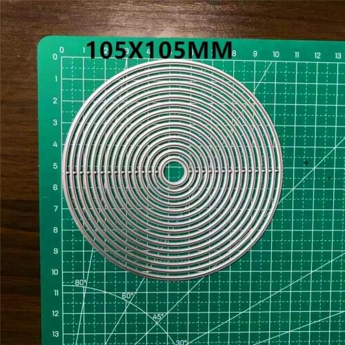 Irregularity Metal Cutting Dies diy round Dies photo album cutting dies 105x105mm Scrapbooking Stencil Die Cuts Card Making