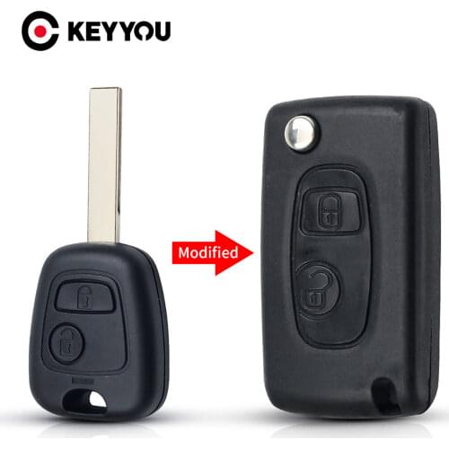 Modified Car Key Replacement Cover For Citroen C1 C2 C3 Xsara For Peugeot 106 107 207 307 407 206 306 Fit VA2/NE73/HU83 Blade