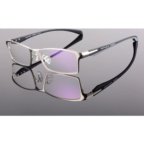 Toptical Fashion Glasses Frame Myopia Men Optical Eyeglasses Frame Commercial Eye Glasses Alloy Acetate Eyewear