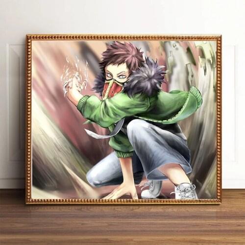 My Hero Academia Poster Illustration Picture Anime Poster Wall Art Print Decor,50 x 70 cm,No Frame