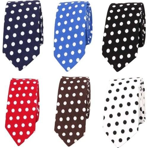 Men Tuxedo Polka Dots 6CM Neck Ties Wedding Party High Quality Formal Tie BWTQN0088