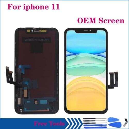 New Display For iphone 11 LCD DISPLAY Touch Screen Digitizer Assembly for IPHONE 11 OEM LCD Repair parts
