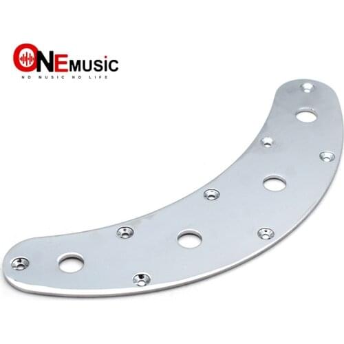 Guitar Switch Control Plate Curved BARE 8 Hole 3 Pot Stingray Musicman Jazz Bass